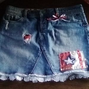 Billabong Denim Low Rise Skirt Sz-7
